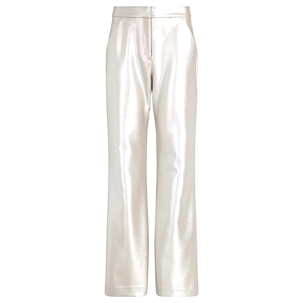 EXPRESS: Editor High Waisted Metallic Trouser Fla… - image 10